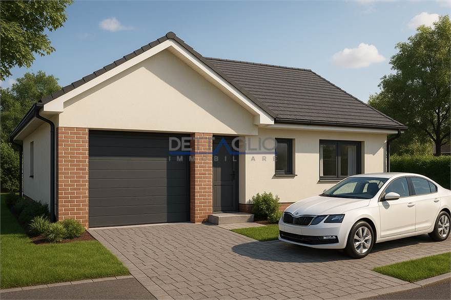 render casa singola unico piano